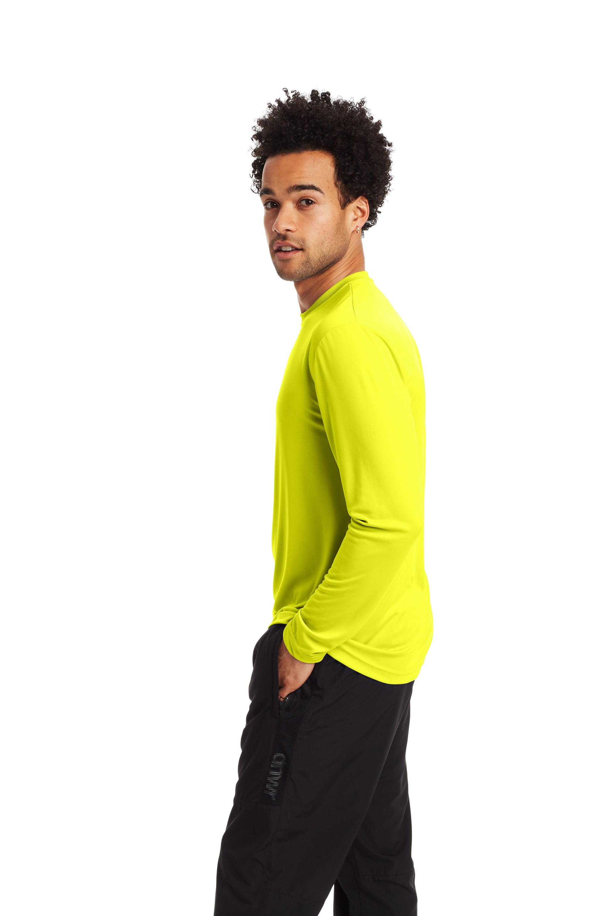 Cool DRI® Long Sleeve Tee - Safety Green