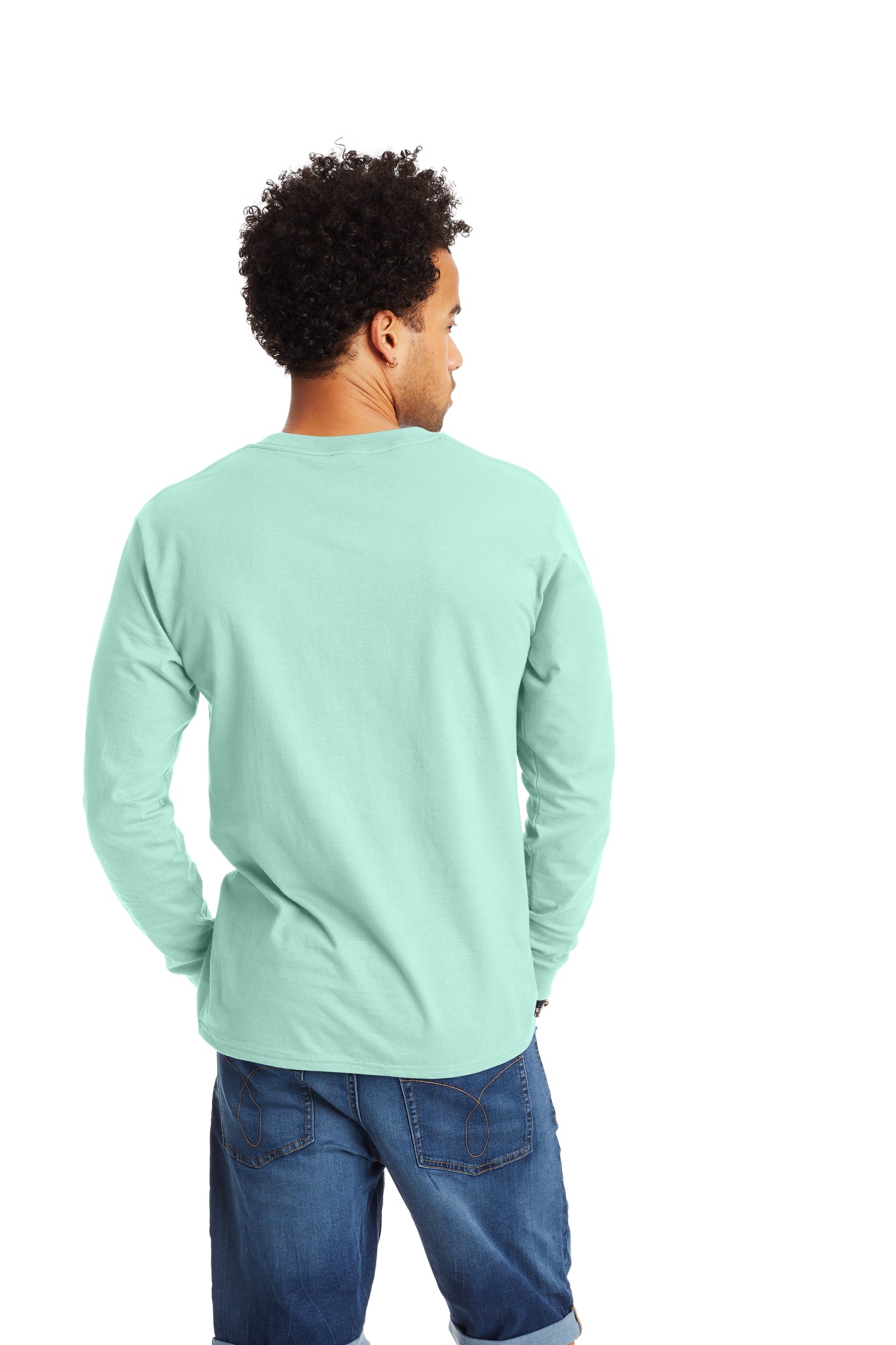 Beefy-T® Long Sleeve Tee - Clean Mint