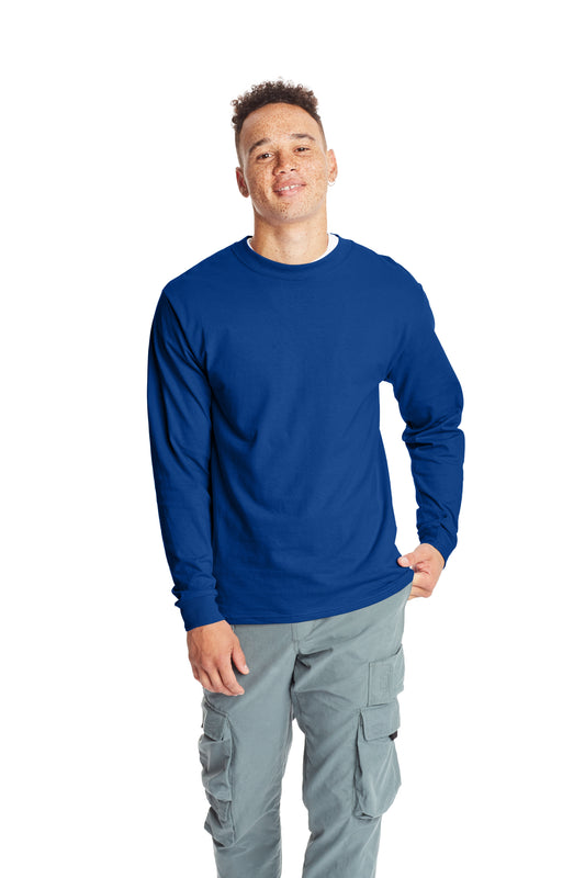 Beefy-T® Long Sleeve Tee - Deep Royal