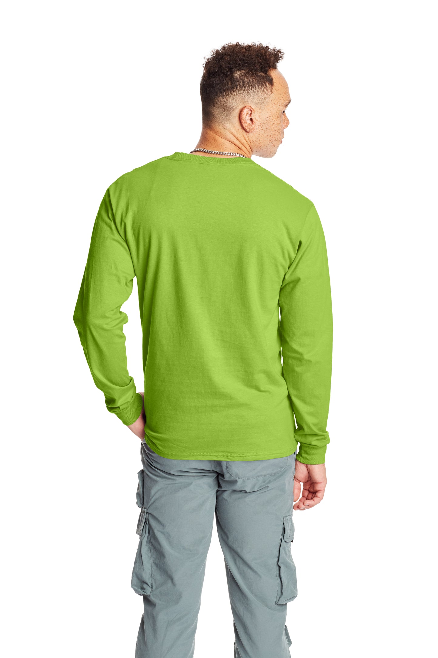 Beefy-T® Long Sleeve Tee - Lime
