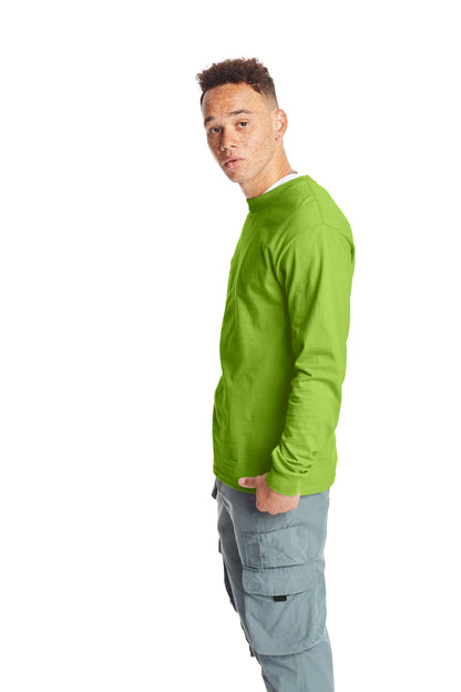 Beefy-T® Long Sleeve Tee - Lime