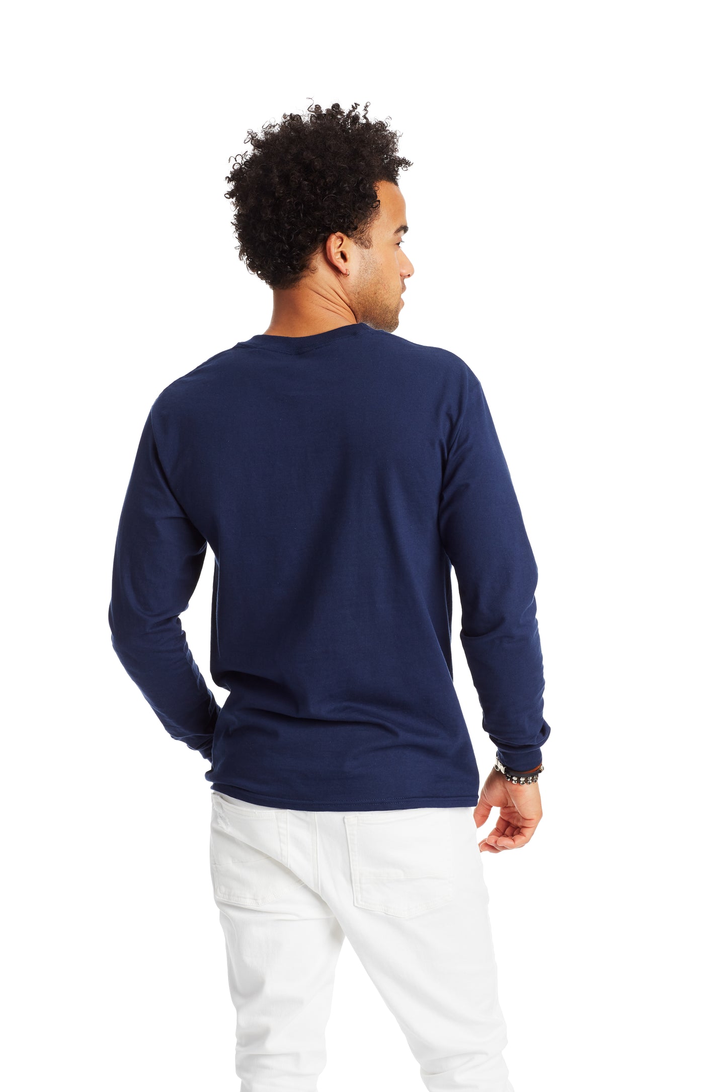 Beefy-T® Long Sleeve Tee - Navy