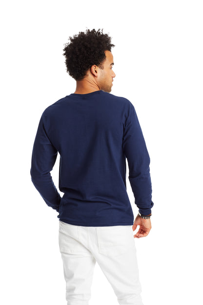 Beefy-T® Long Sleeve Tee - Navy