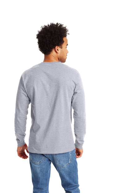 Authentic Long Sleeve Pocket Tee - Light Steel