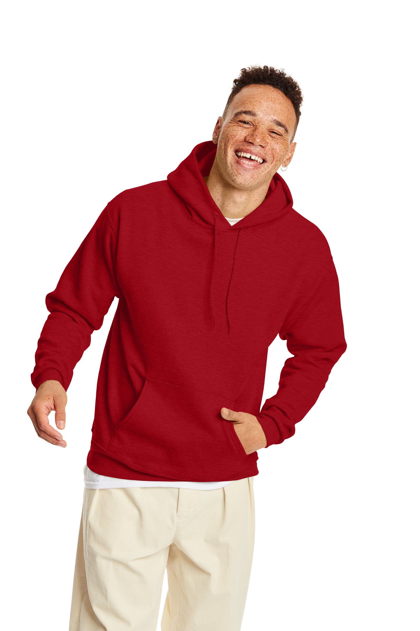 Ecosmart® 50/50 Pullover Hoodie - Red Pepper Heather