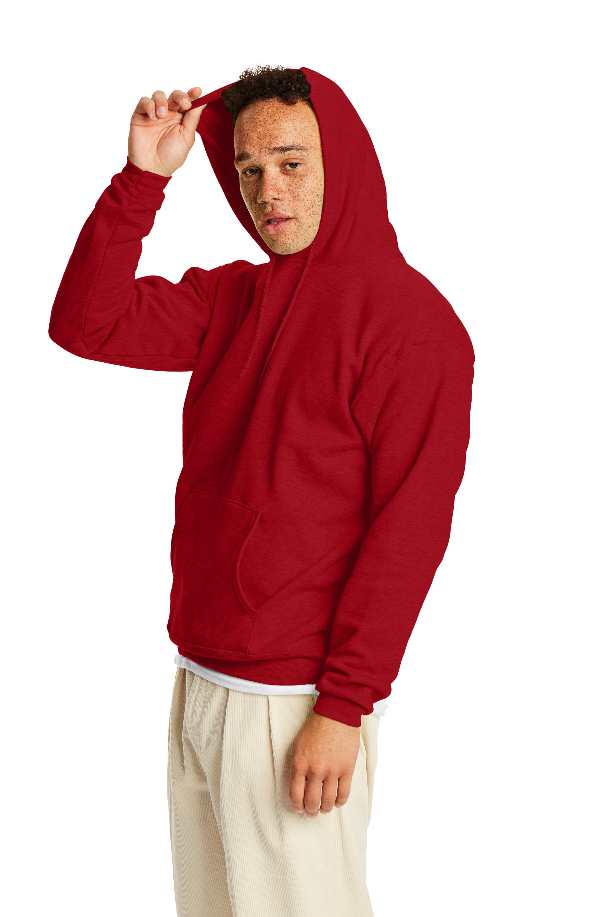 Ecosmart® 50/50 Pullover Hoodie - Red Pepper Heather