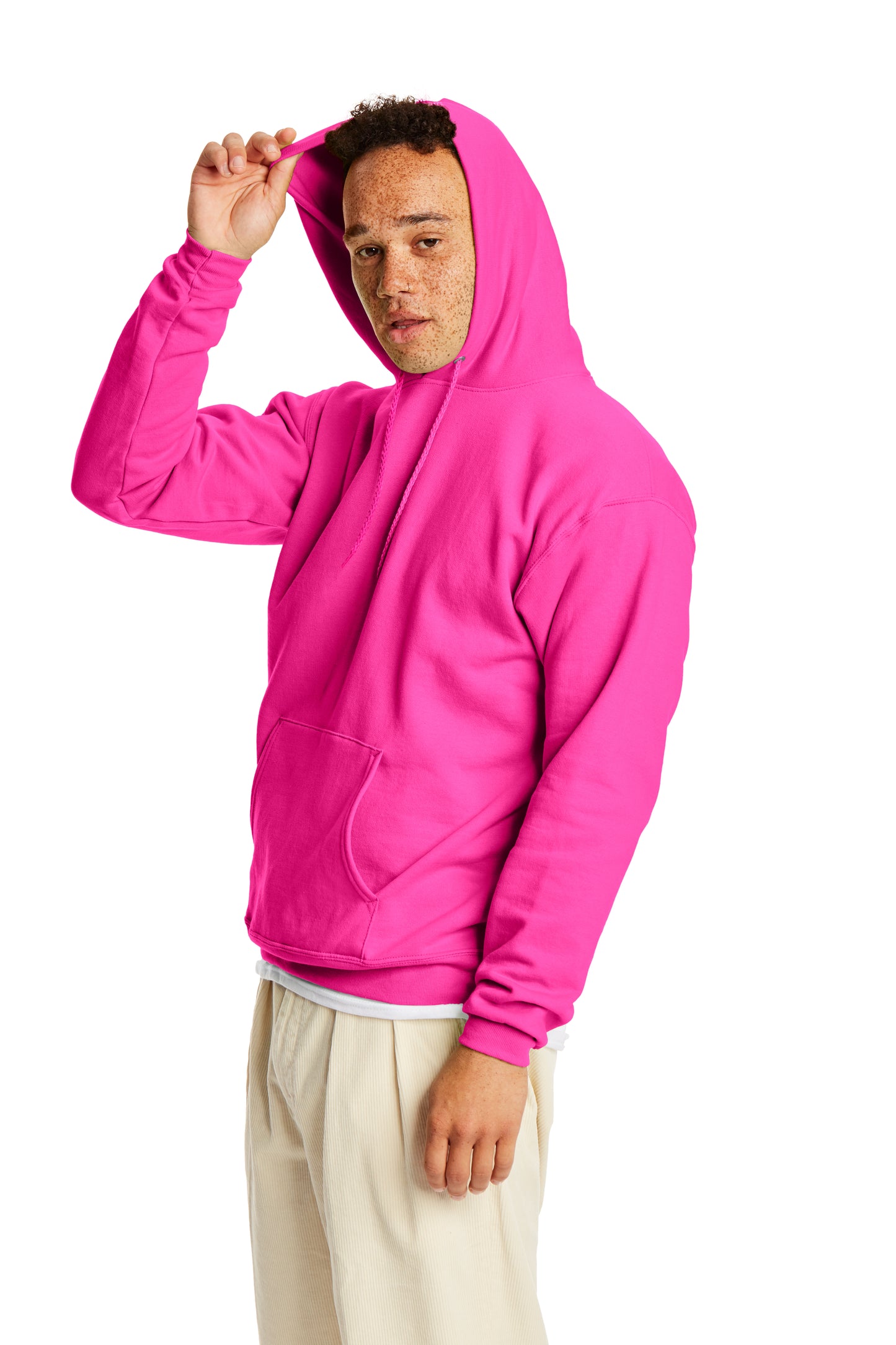 Ecosmart® 50/50 Pullover Hoodie - Safety Pink