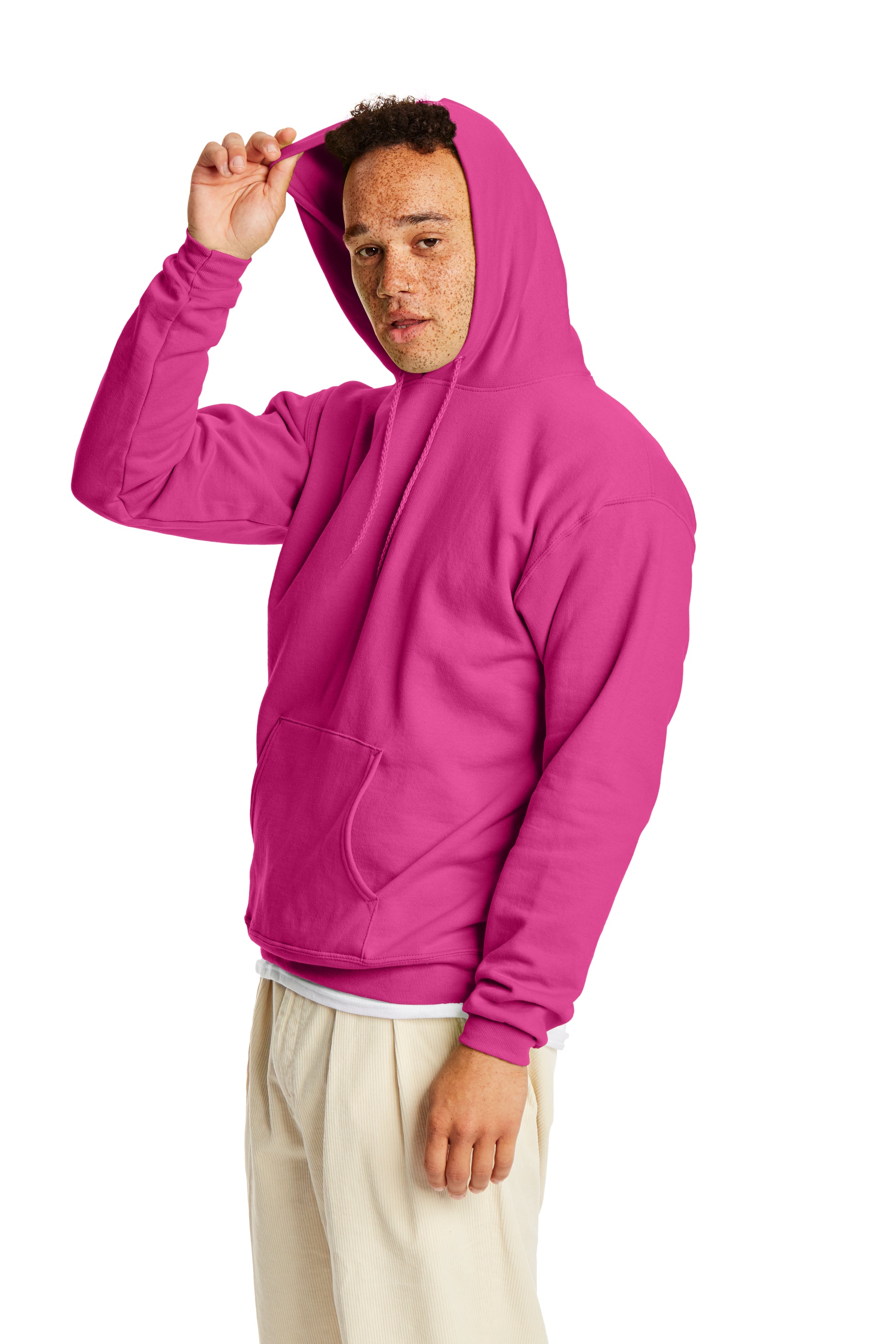 Ecosmart® 50/50 Pullover Hoodie - Wow Pink