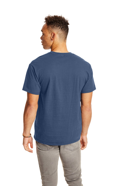 Beefy-T® Short Sleeve Pocket Tee - Denim Blue