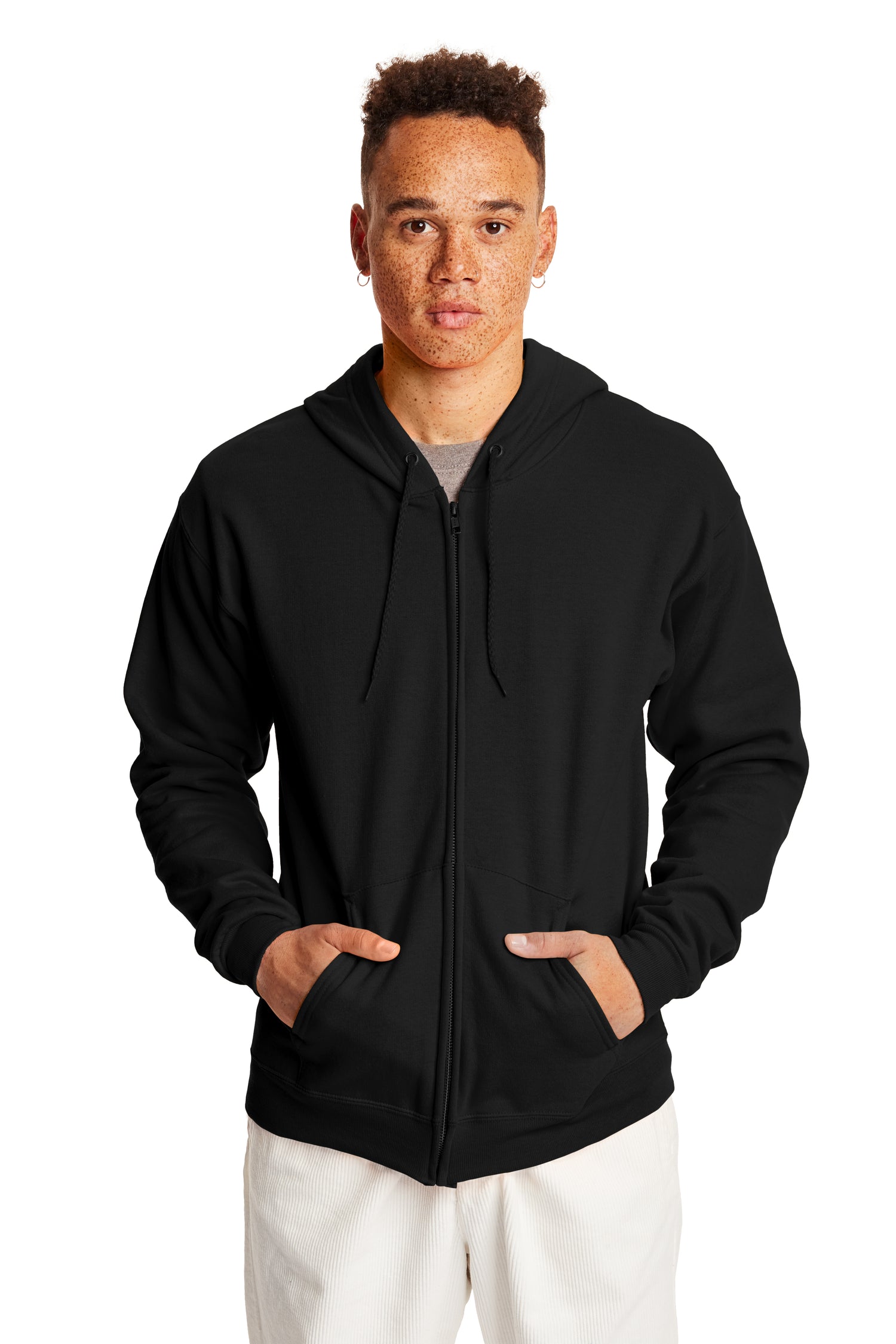 EcoSmart® 50/50 Full-Zip Hoodie - Black