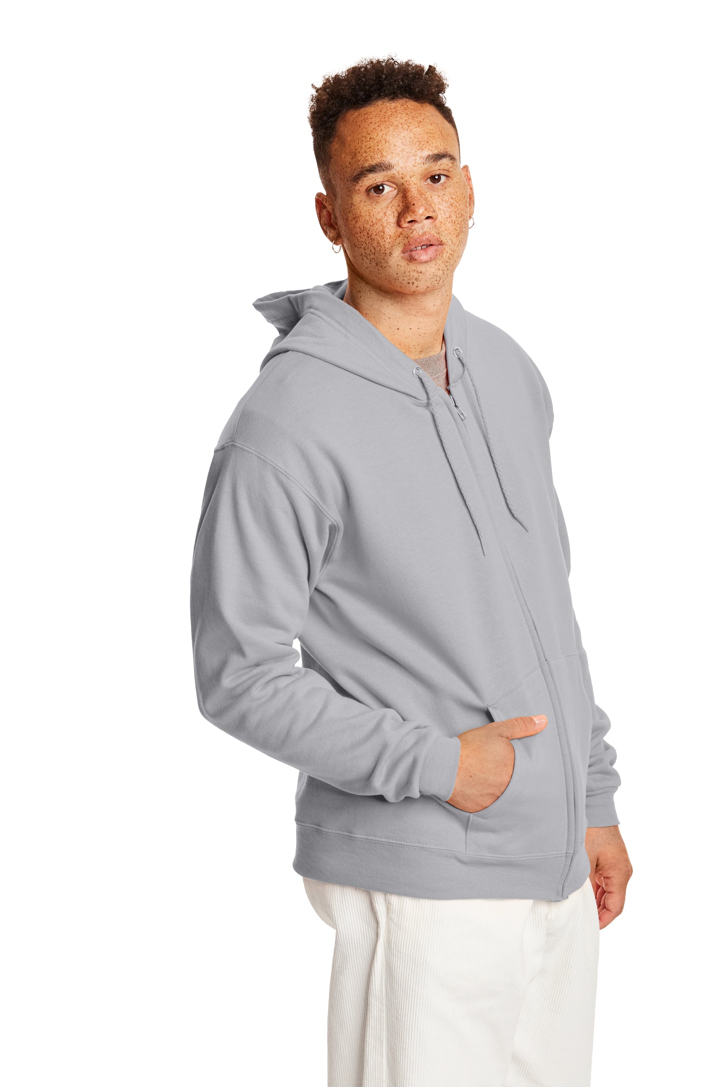 EcoSmart® 50/50 Full-Zip Hoodie - Light Steel