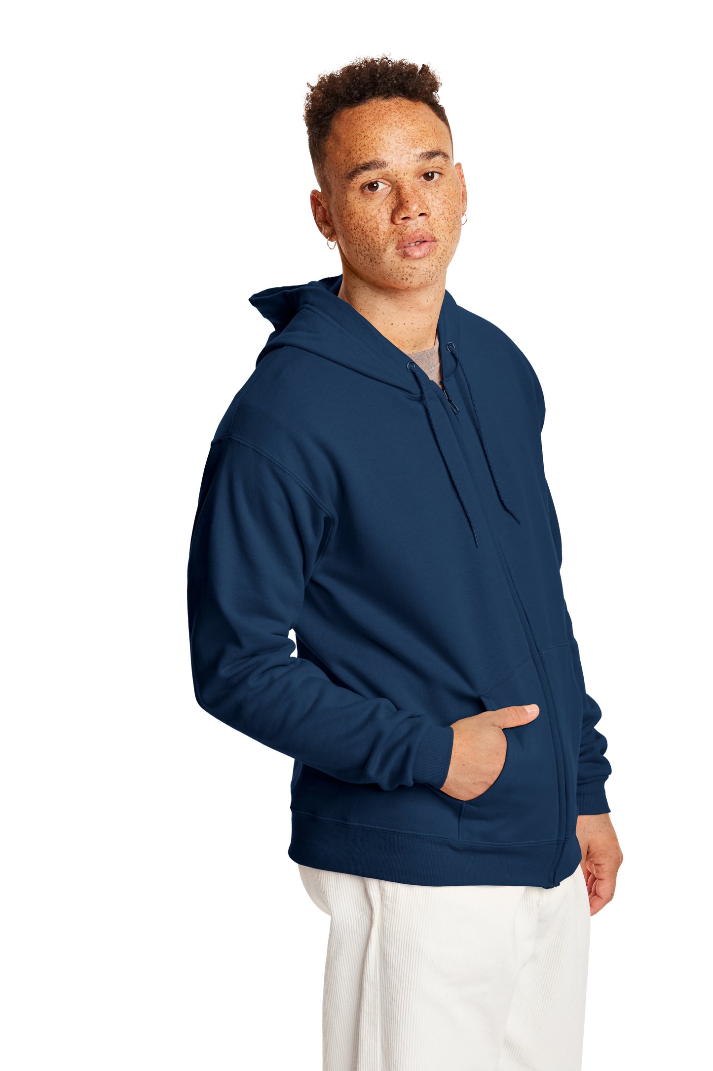 EcoSmart® 50/50 Full-Zip Hoodie - Navy