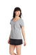 Hanes S04V - Women's Perfect-T Short Sleeve V-neck - Ash