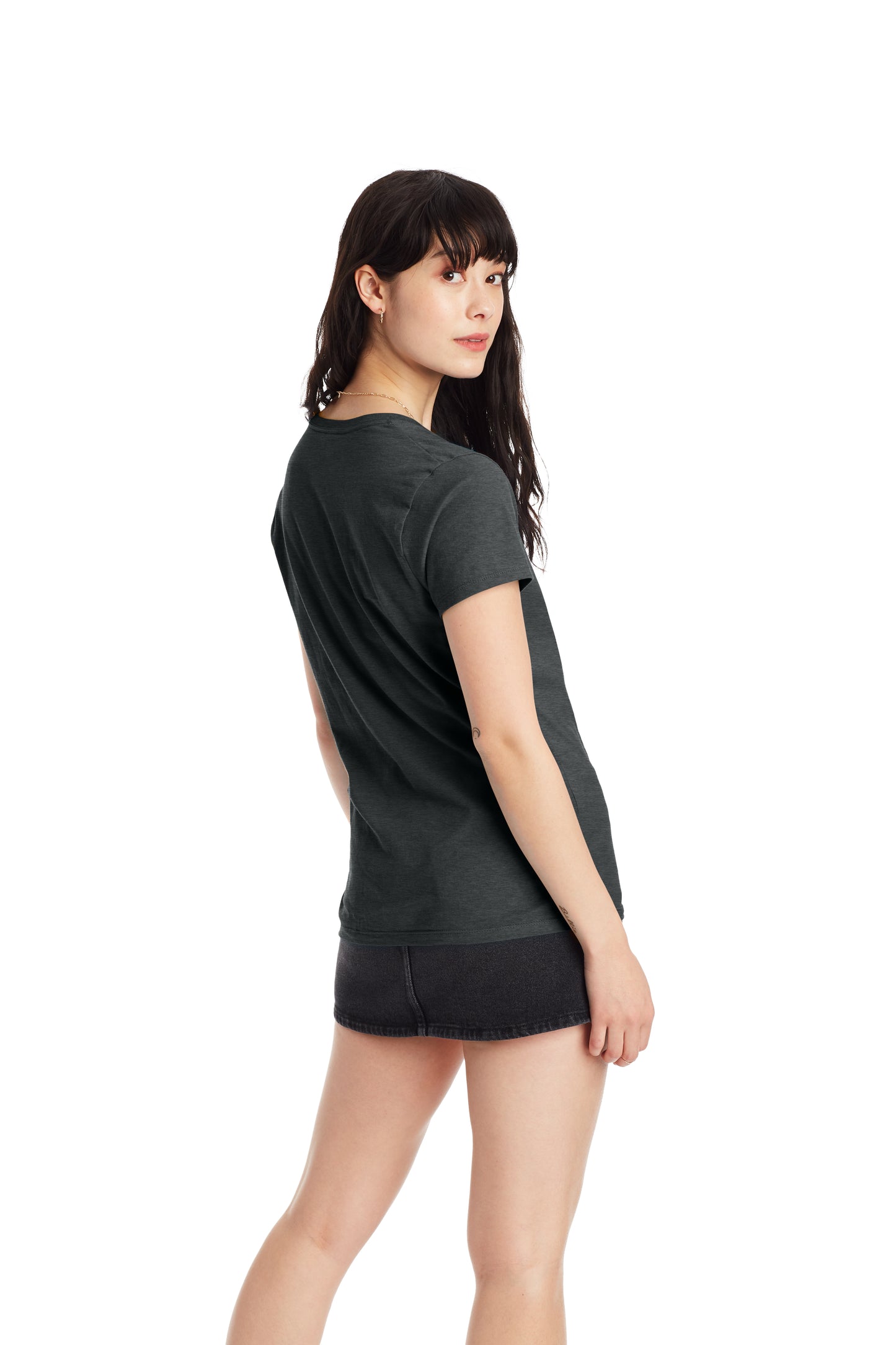 Women's Perfect-T Short Sleeve V-neck - Charcoal Heather