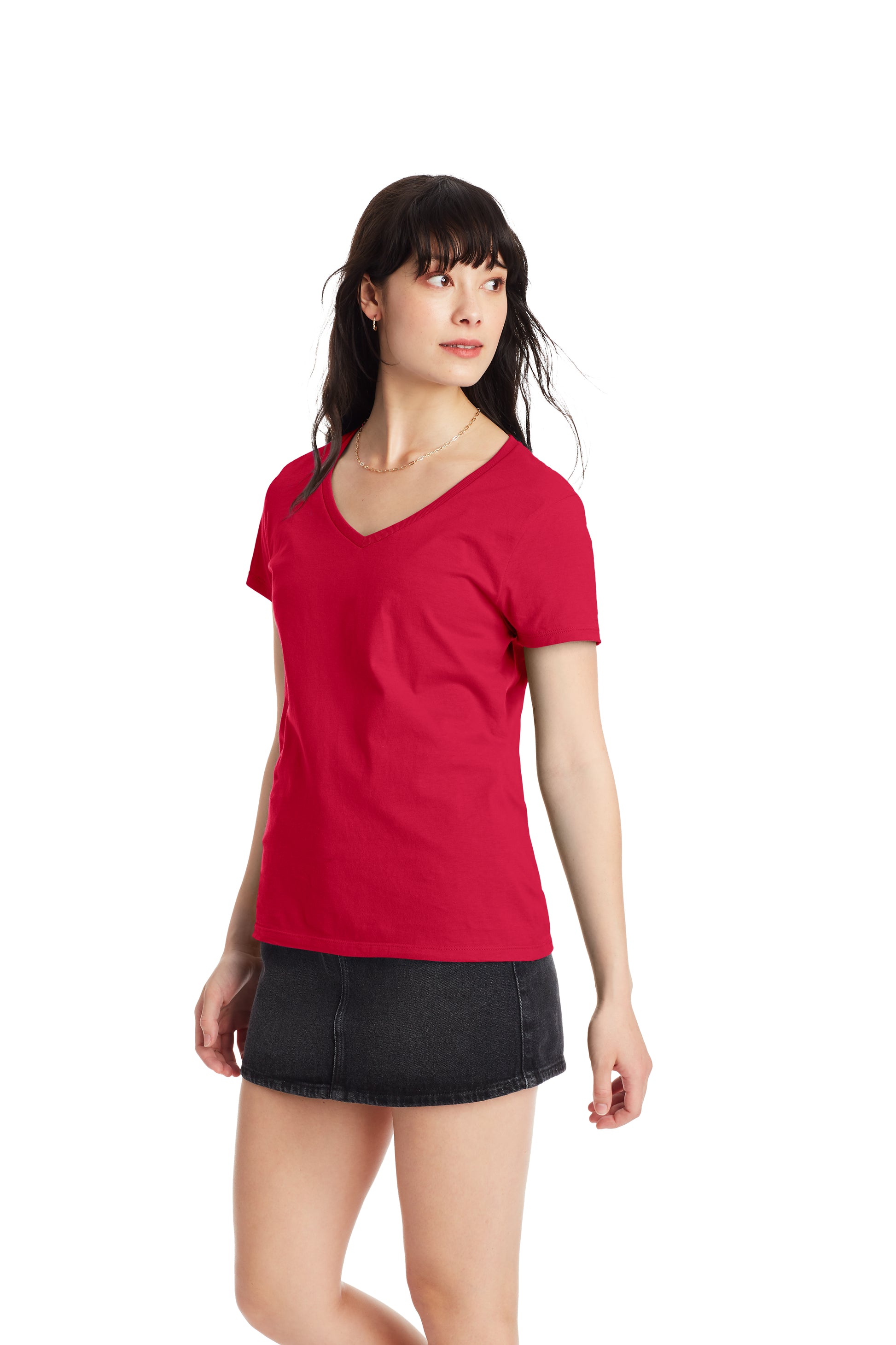 Women's Perfect-T Short Sleeve V-neck - Deep Red