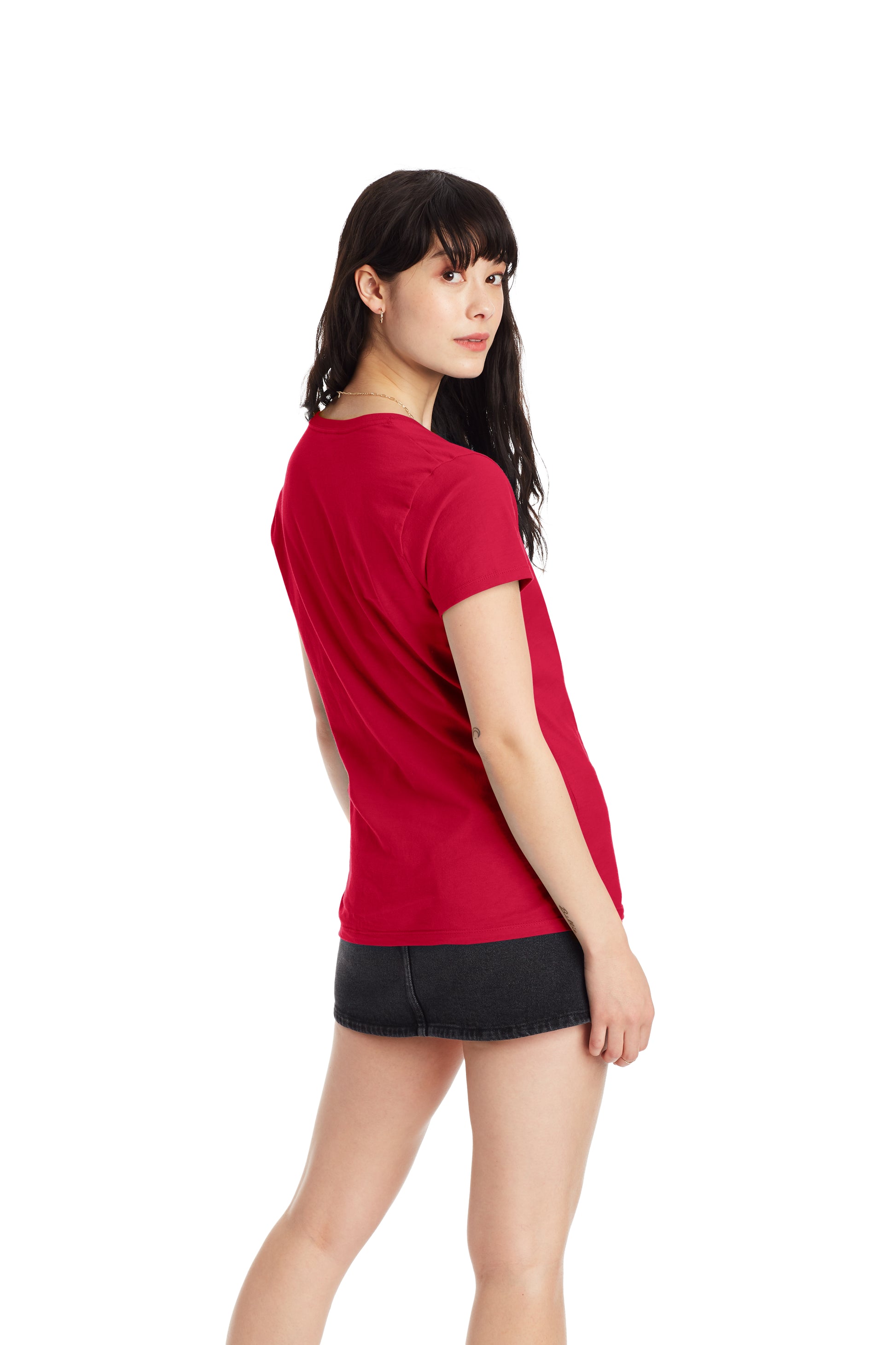 Women's Perfect-T Short Sleeve V-neck - Deep Red