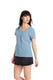 Hanes S04V - Women's Perfect-T Short Sleeve V-neck - Light Blue