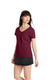 Hanes S04V - Women's Perfect-T Short Sleeve V-neck - Maroon