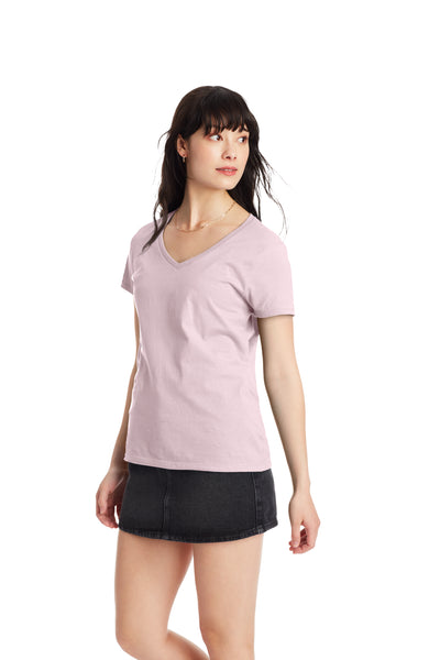 Women's Perfect-T Short Sleeve V-neck - Pale Pink