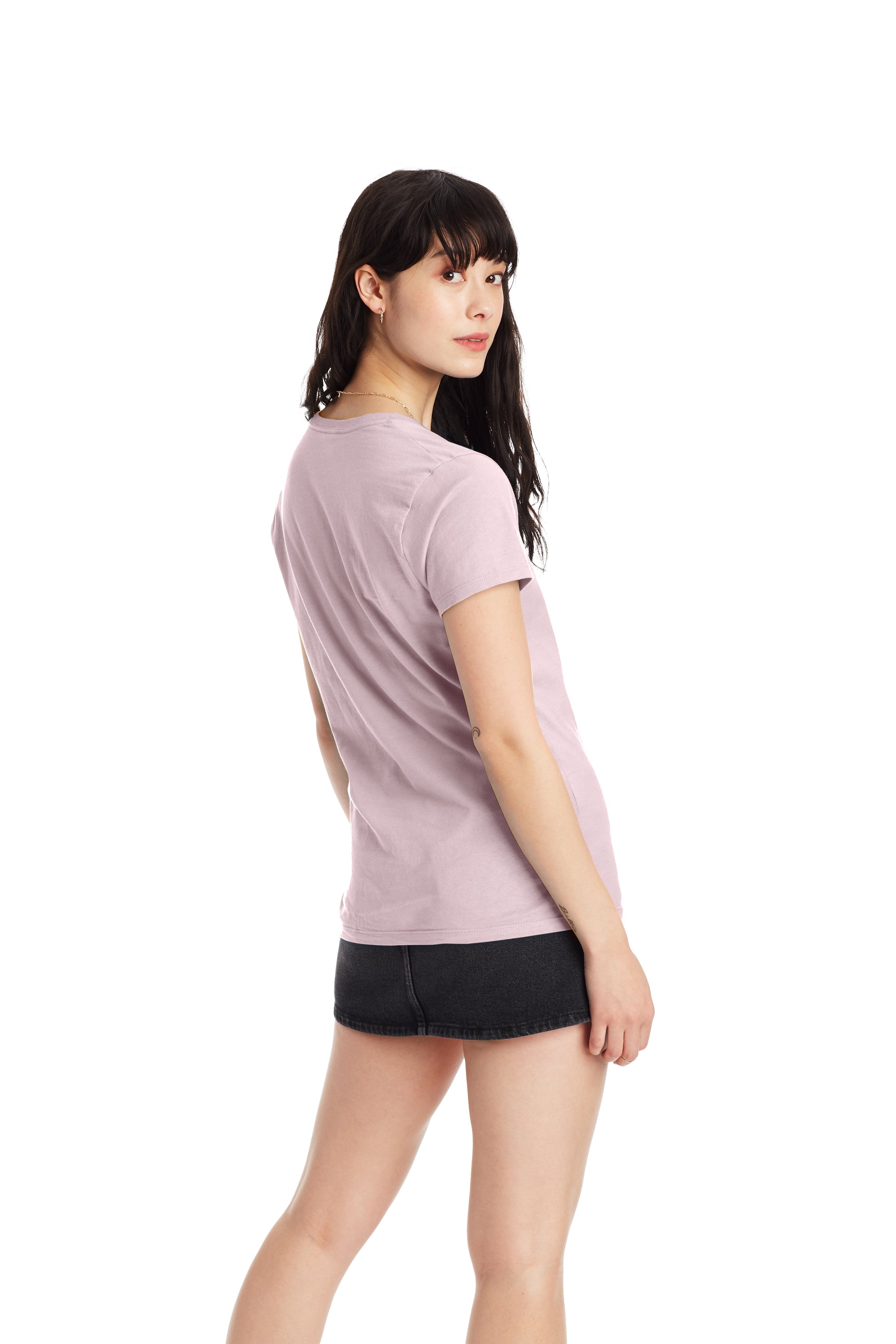 Women's Perfect-T Short Sleeve V-neck - Pale Pink