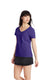 Hanes S04V - Women's Perfect-T Short Sleeve V-neck - Purple