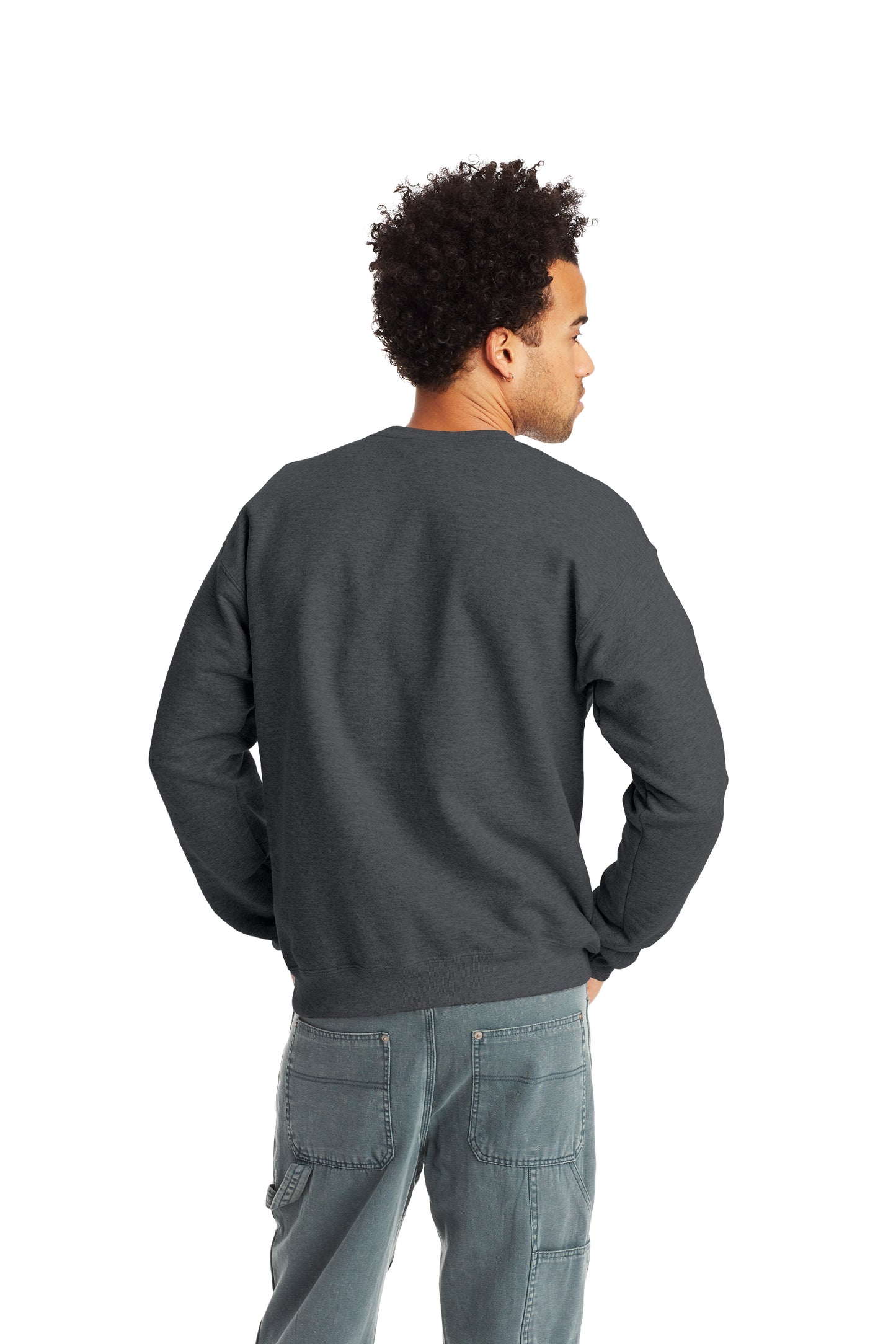Unisex Ecosmart® 50/50 Crewneck Sweatshirt - Charcoal Heather