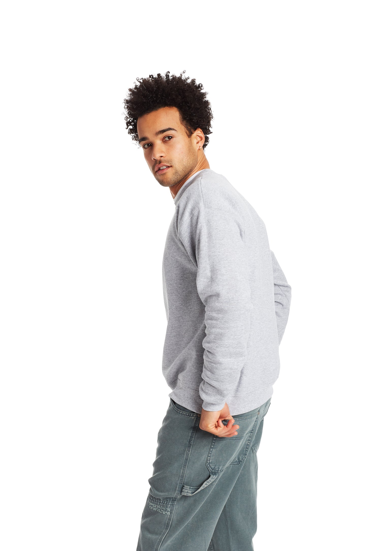 Unisex Ecosmart® 50/50 Crewneck Sweatshirt - Light Steel