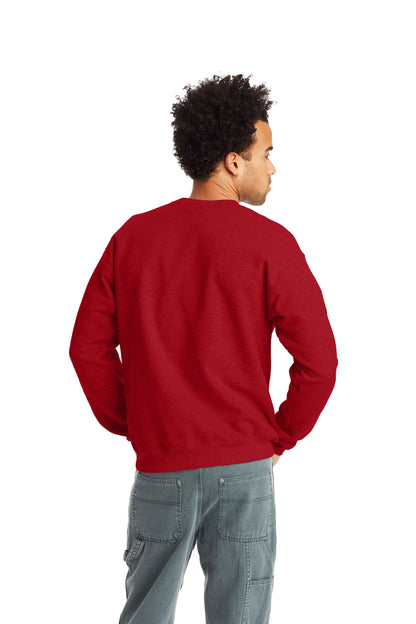 Unisex Ecosmart® 50/50 Crewneck Sweatshirt - Red Pepper Heather