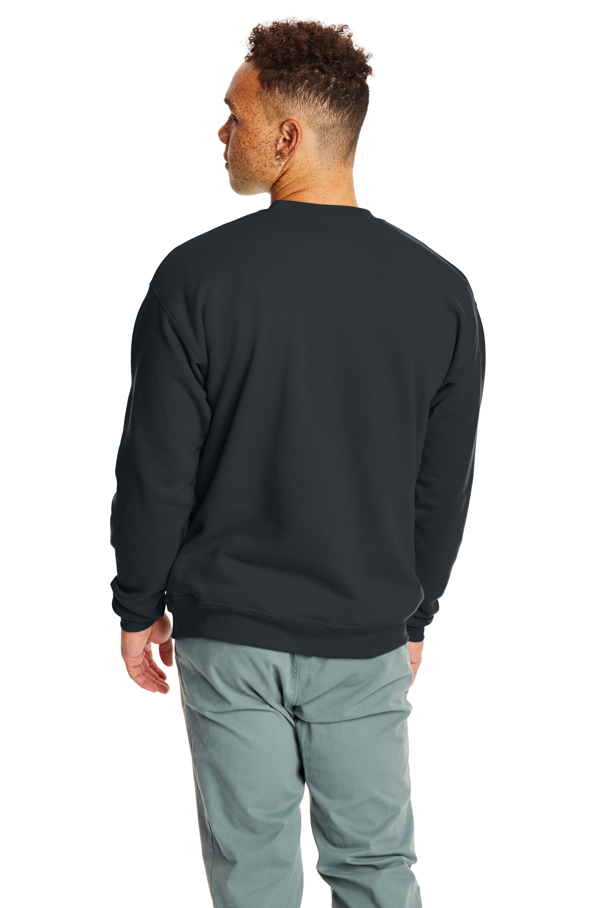Unisex Ecosmart® 50/50 Crewneck Sweatshirt - Black
