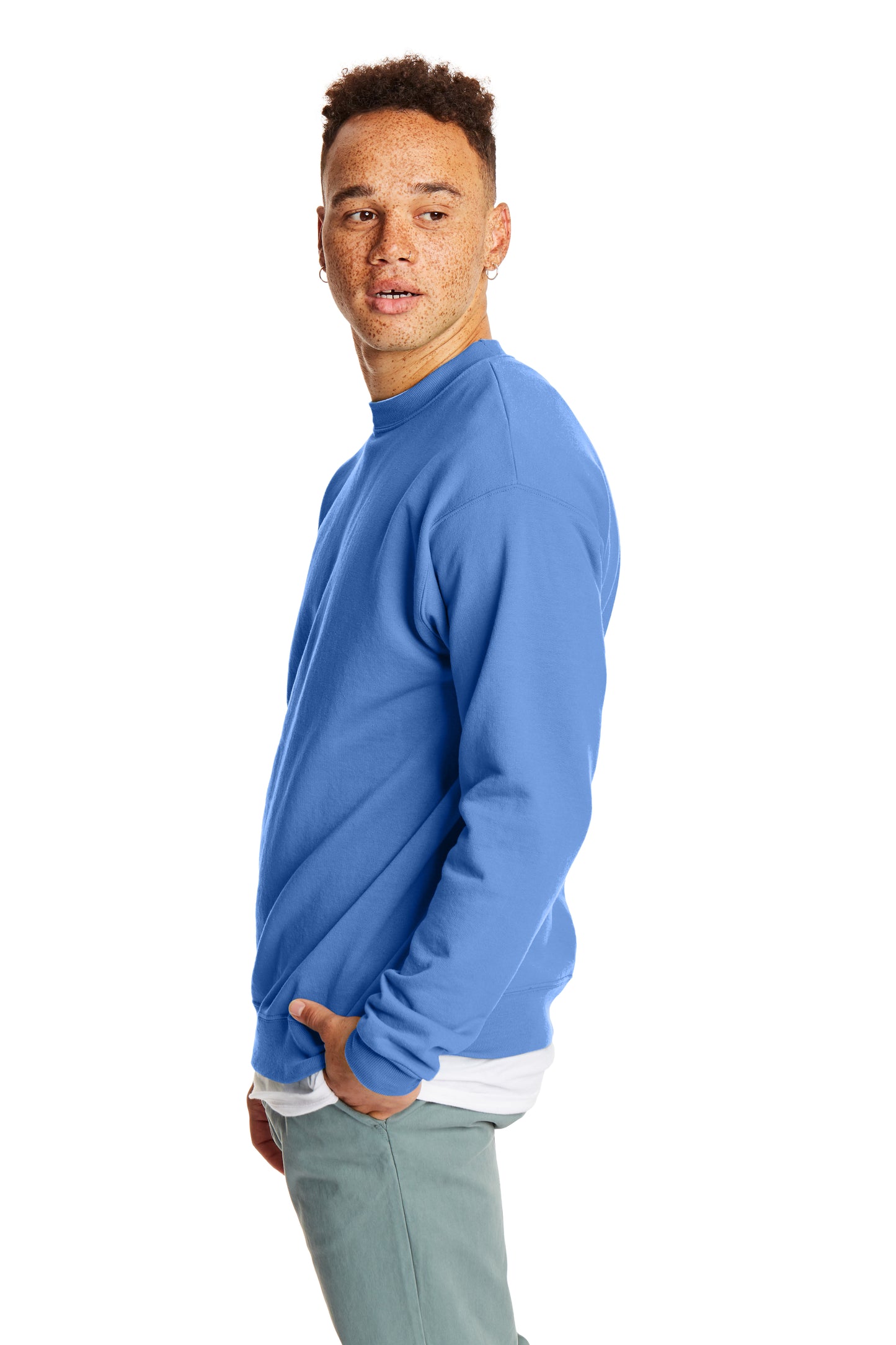 Unisex Ecosmart® 50/50 Crewneck Sweatshirt - Carolina Blue