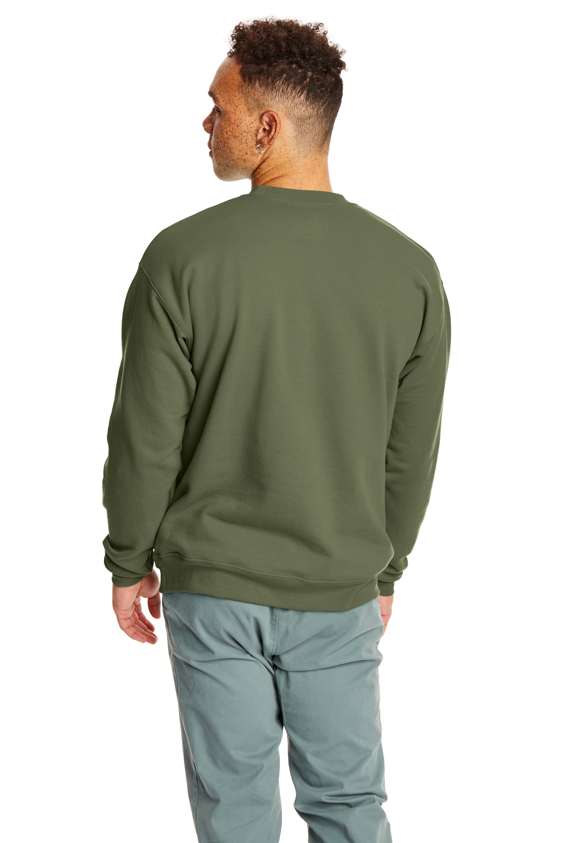 Unisex Ecosmart® 50/50 Crewneck Sweatshirt - Fatigue Green