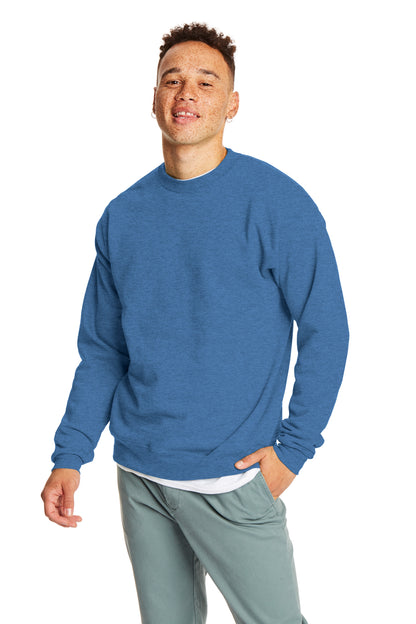 Unisex Ecosmart® 50/50 Crewneck Sweatshirt - Heather Blue