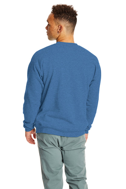 Unisex Ecosmart® 50/50 Crewneck Sweatshirt - Heather Blue