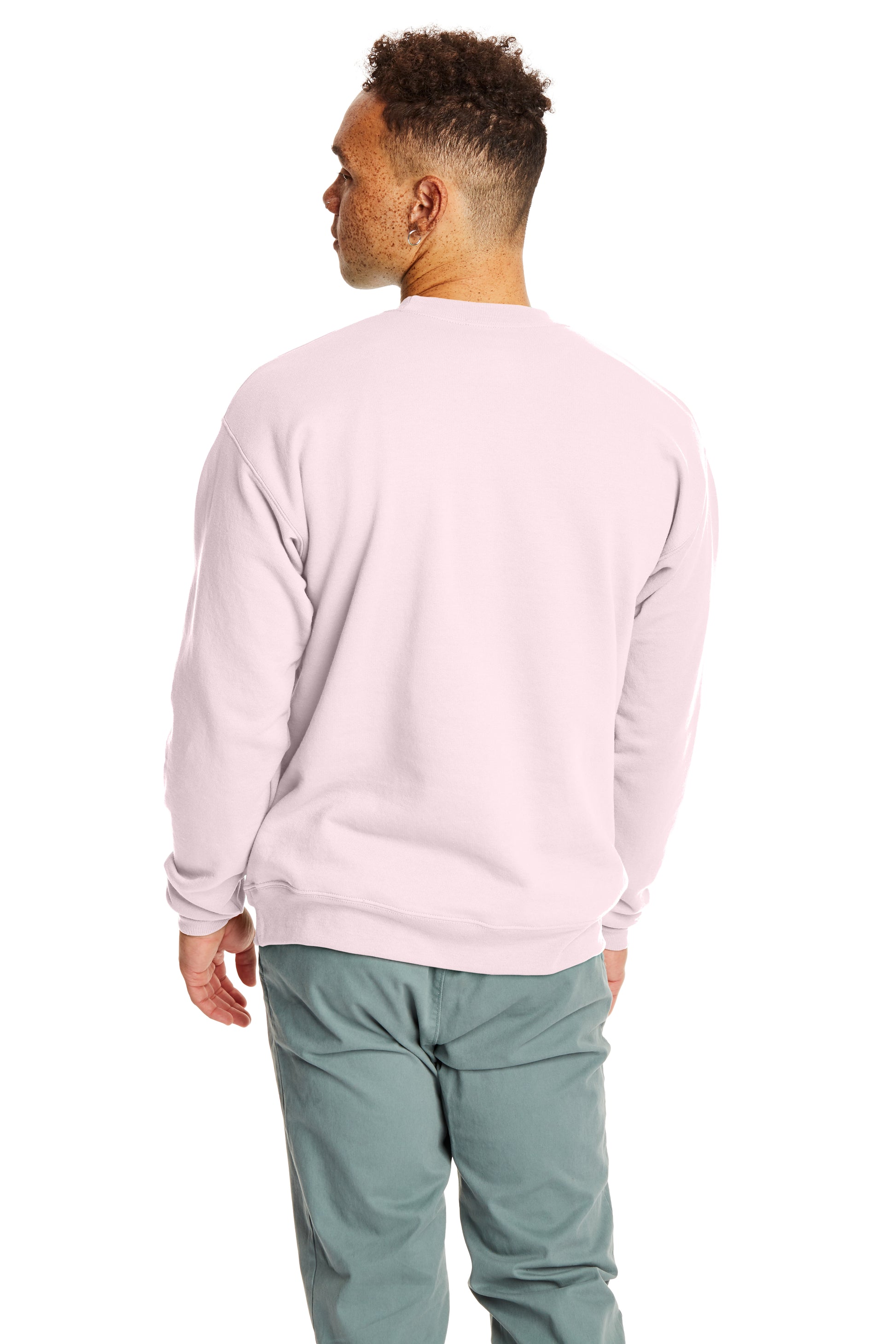 Unisex Ecosmart® 50/50 Crewneck Sweatshirt - Pale Pink