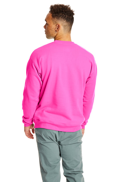 Unisex Ecosmart® 50/50 Crewneck Sweatshirt - Safety Pink