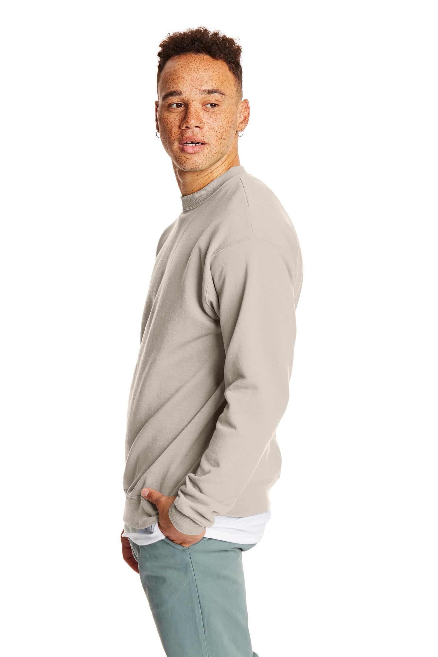 Unisex Ecosmart® 50/50 Crewneck Sweatshirt - Sand