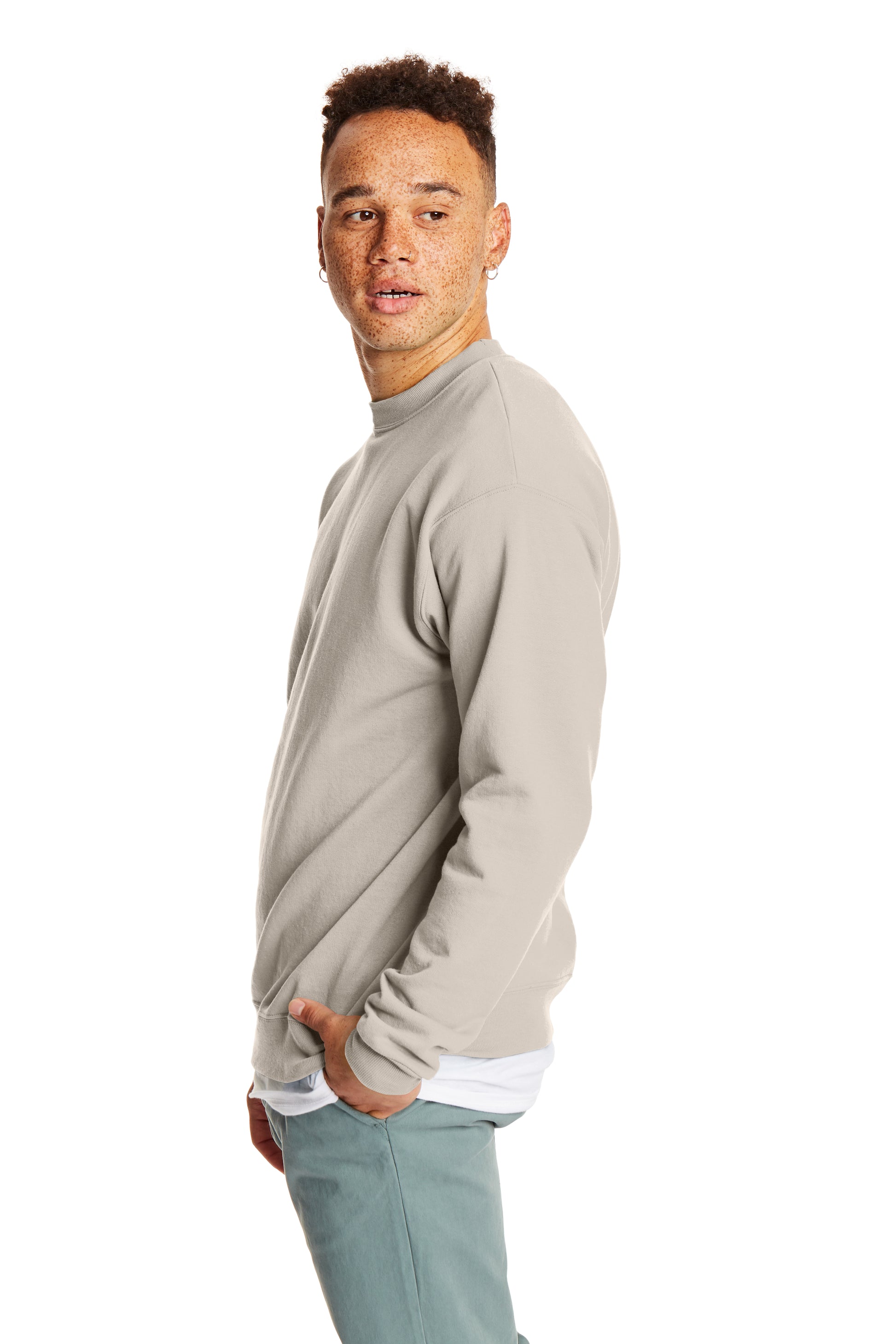 Unisex Ecosmart® 50/50 Crewneck Sweatshirt - Sand