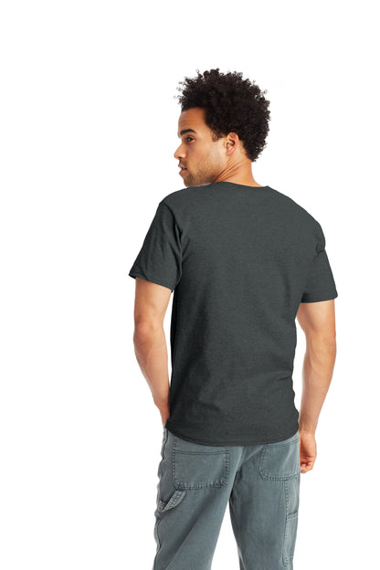 Authentic Short Sleeve Pocket Tee - Charcoal Heather