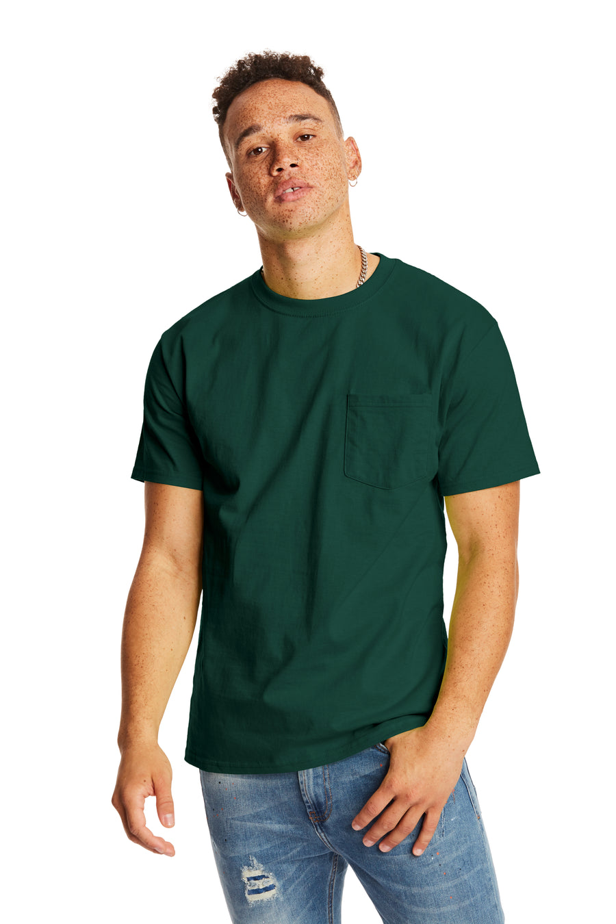 Authentic Short Sleeve Pocket Tee - Deep Forest