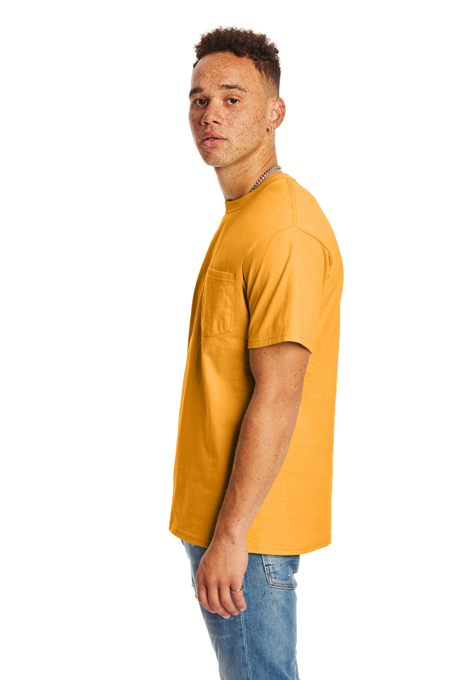 Authentic Short Sleeve Pocket Tee - Gold