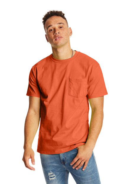 Authentic Short Sleeve Pocket Tee - Orange