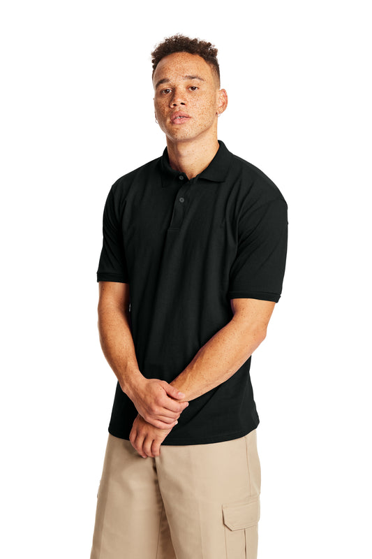 50/50 EcoSmart® Jersey Knit Polo - Black