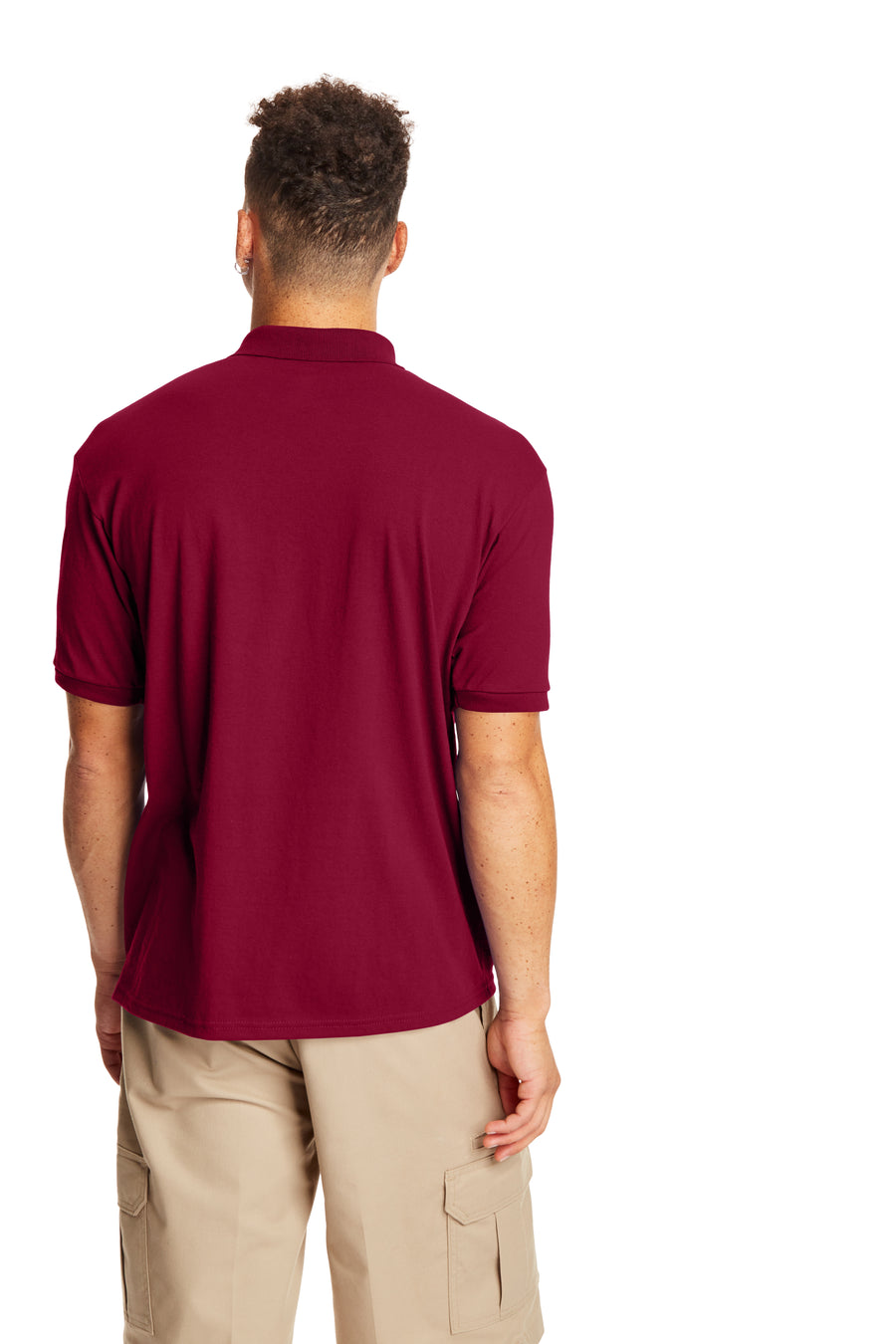 50/50 EcoSmart® Jersey Knit Polo - Cardinal