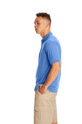 50/50 EcoSmart® Jersey Knit Polo - Carolina Blue