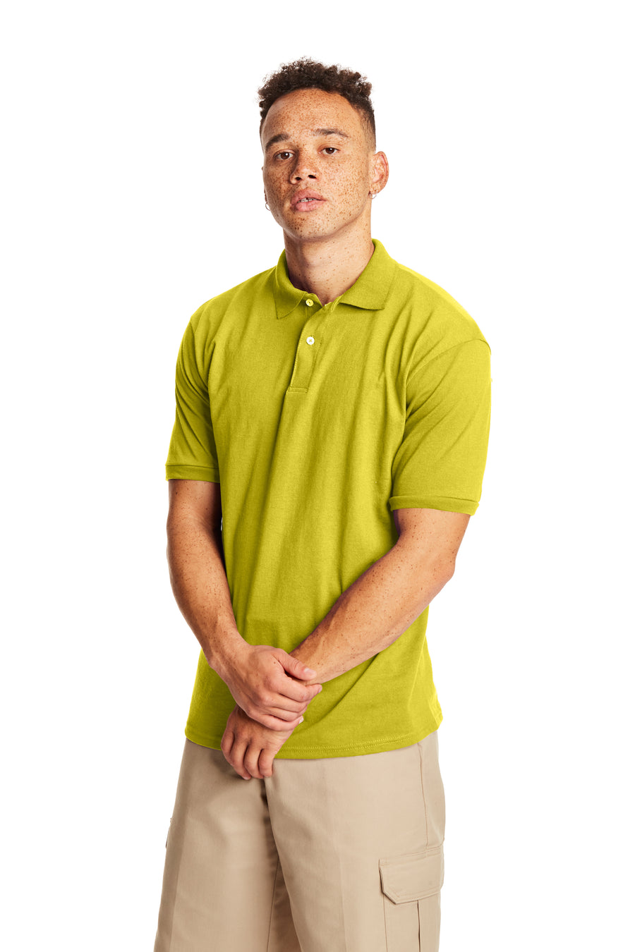 50/50 EcoSmart® Jersey Knit Polo - Yellow
