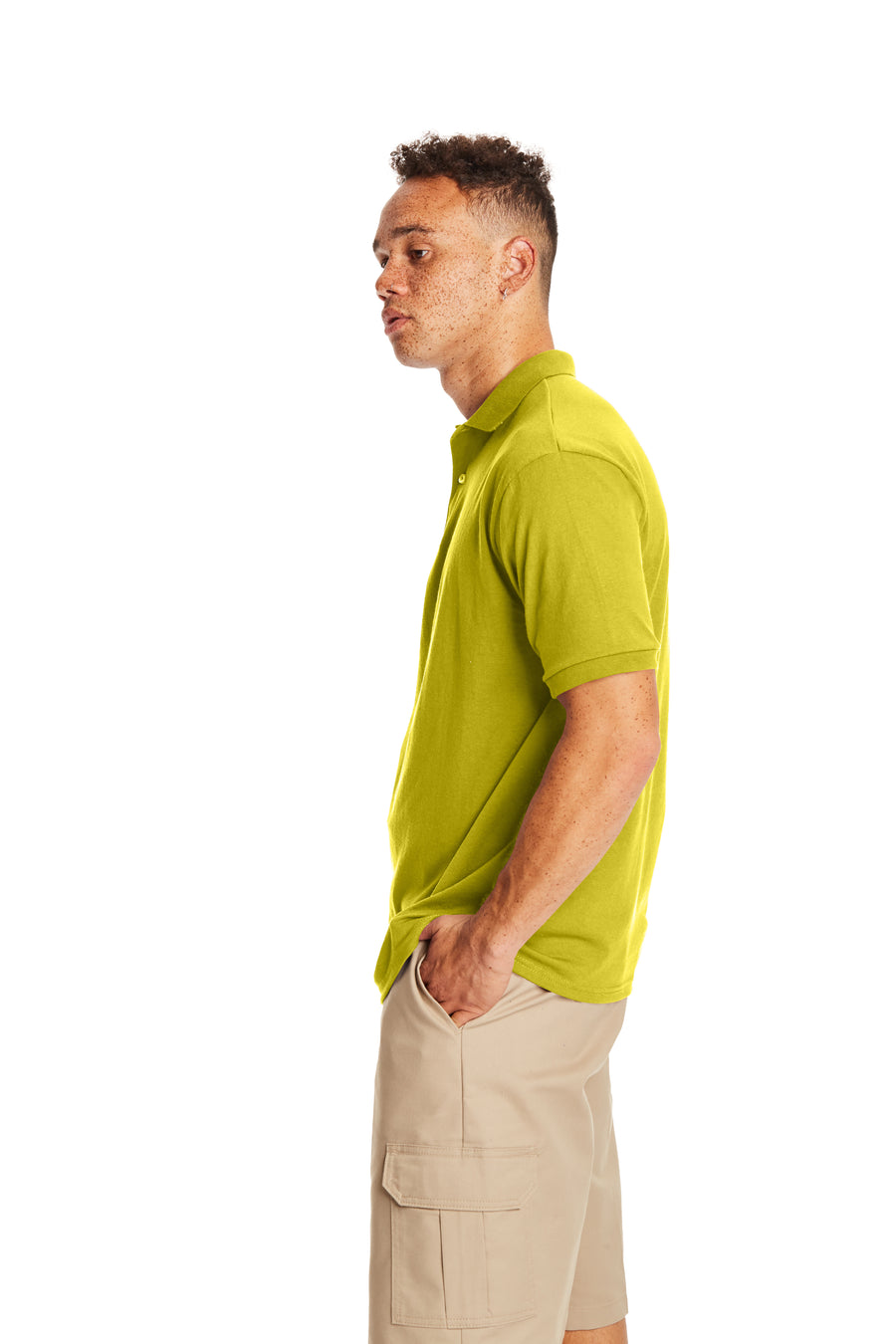 50/50 EcoSmart® Jersey Knit Polo - Yellow