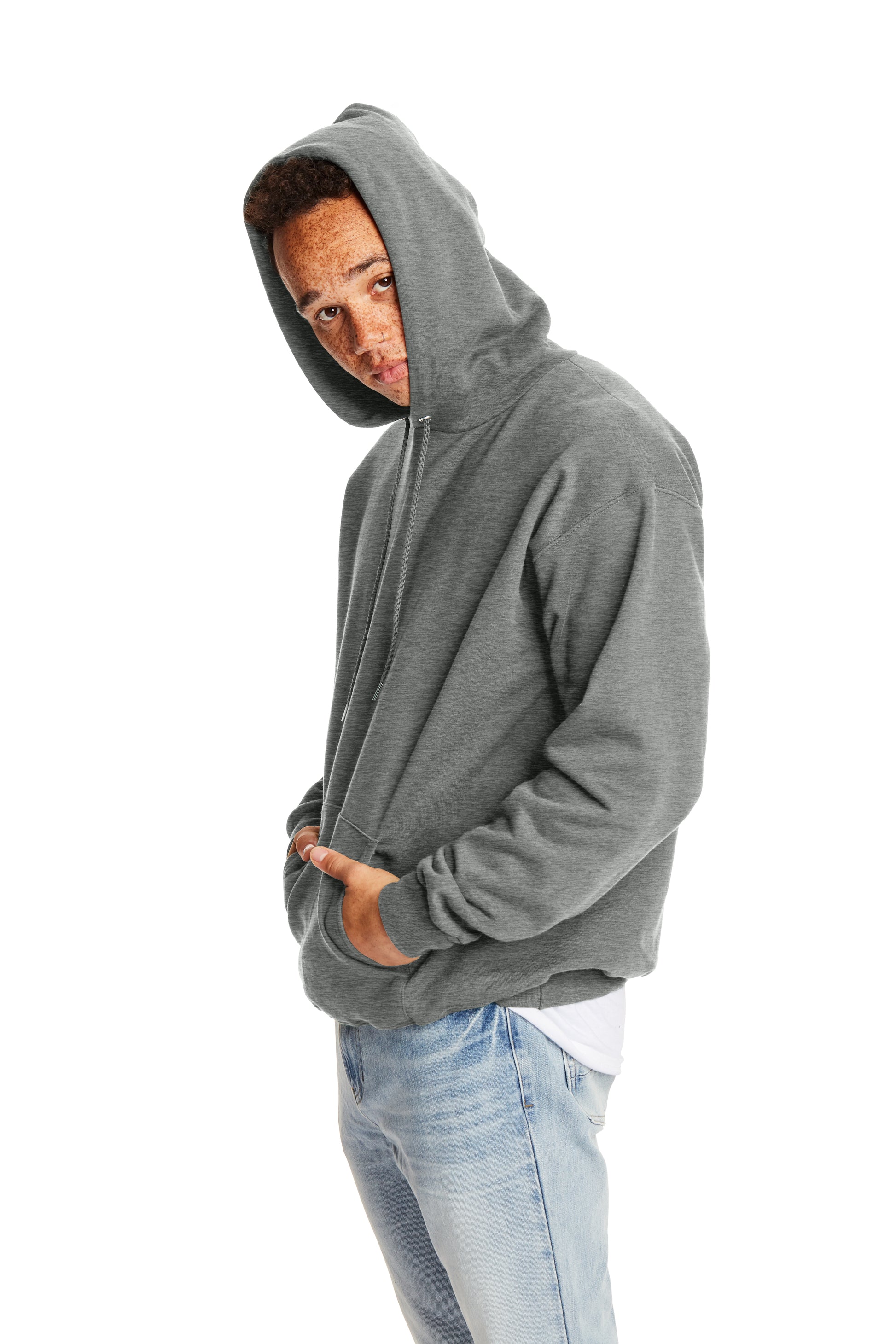 Ultimate Cotton® 90/10 Pullover Hoodie - Charcoal Heather