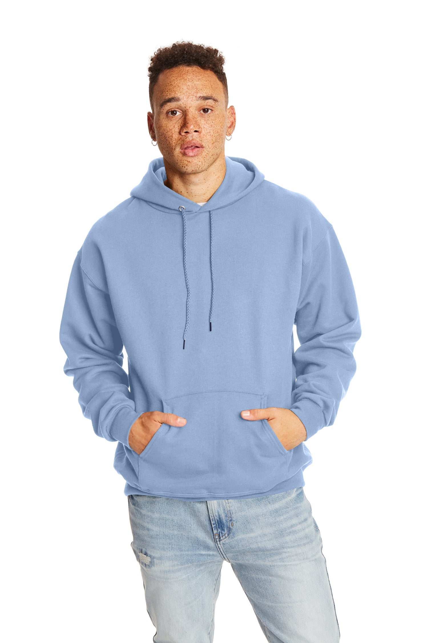 Ultimate Cotton® 90/10 Pullover Hoodie - Light Blue