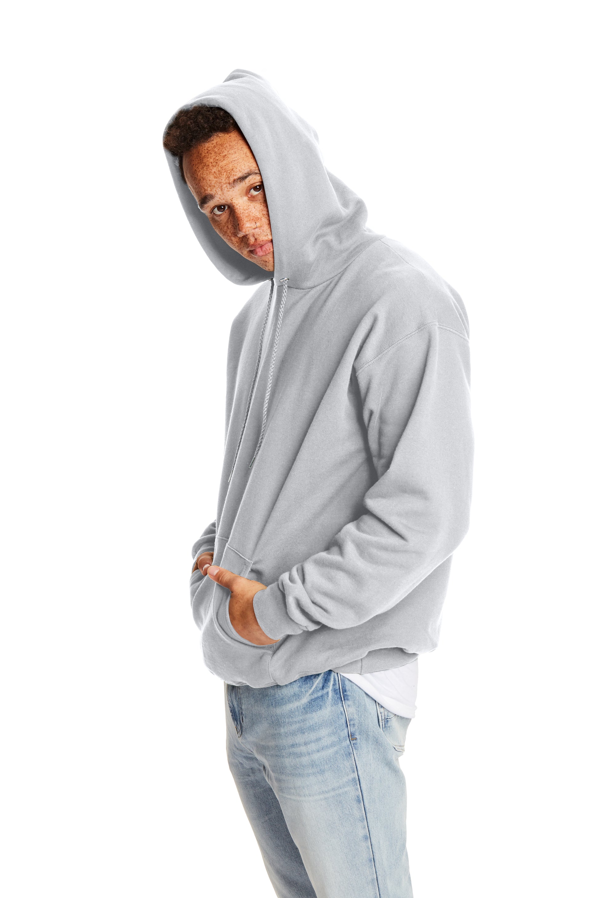 Ultimate Cotton® 90/10 Pullover Hoodie - Light Steel