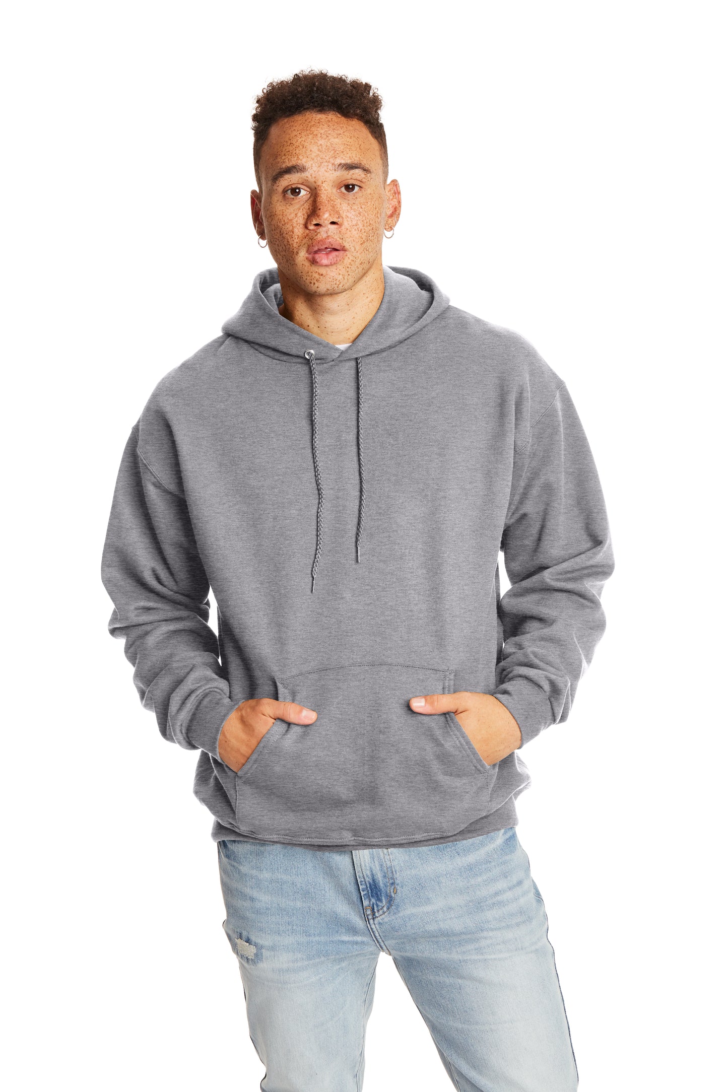 Ultimate Cotton® 90/10 Pullover Hoodie - Oxford Gray